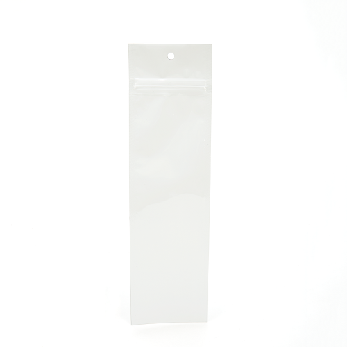 Grip Seal Bags White 6.5x23cm Metallised