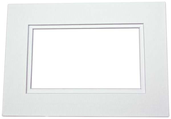 Mount Board Double thick White/White Core 30.5x40.6cm with 19x29cm Window