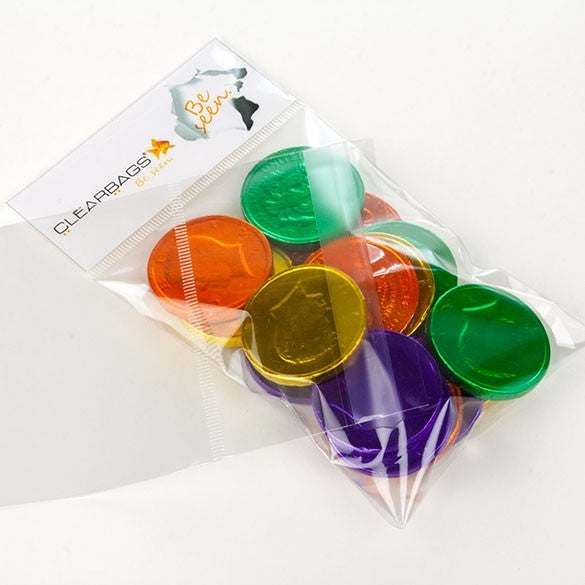 Sacchetti con foro di sospensione con testata aperta 9.7x13.2cm per intestazione propria (100 pezzi) [IHB3X5]