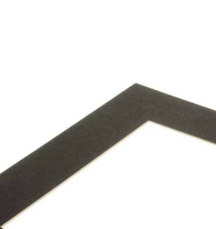 Mount Board Black 19.1x29.2cm Window - Outer size 30.5x40.6cm Conservation Quality