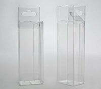 Plastic Gift Boxes 3.8x2.5x10.2cm with Hanger part