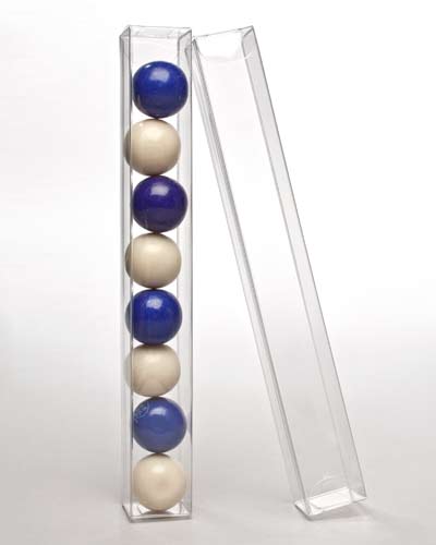 Scatole trasparenti 2.5x2.5x20.3cm (25 pezzi) [PLB237]