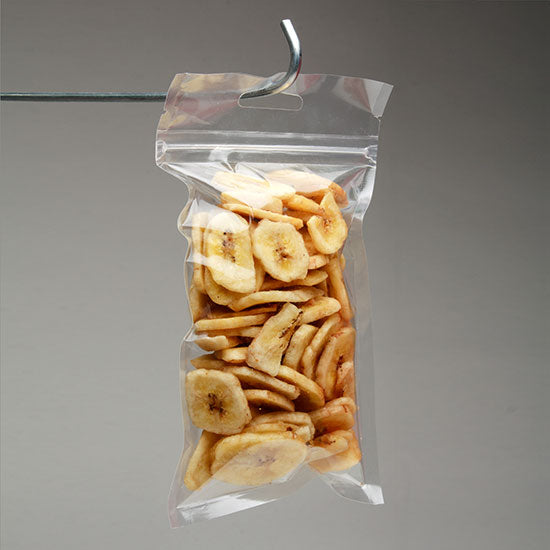 Sacchetto trasparente con chiusura a pressione con foro europeo 10.2x15.2cm laminato (100 pezzi) [HZB46]