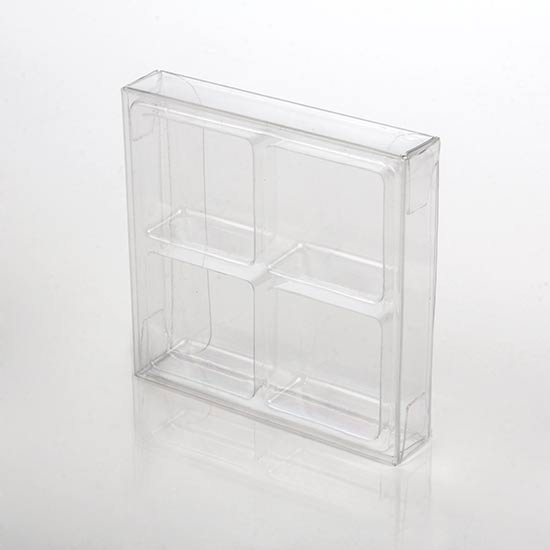 Crystal Clear Artisan Candy Box Sets for 4 7 x 1.4 x 6.8cm