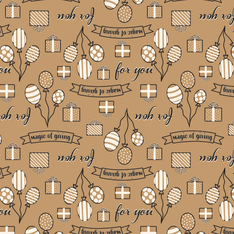 Brown kraft wrapping paper on a roll Gifts 50cm wide (1 pc.)