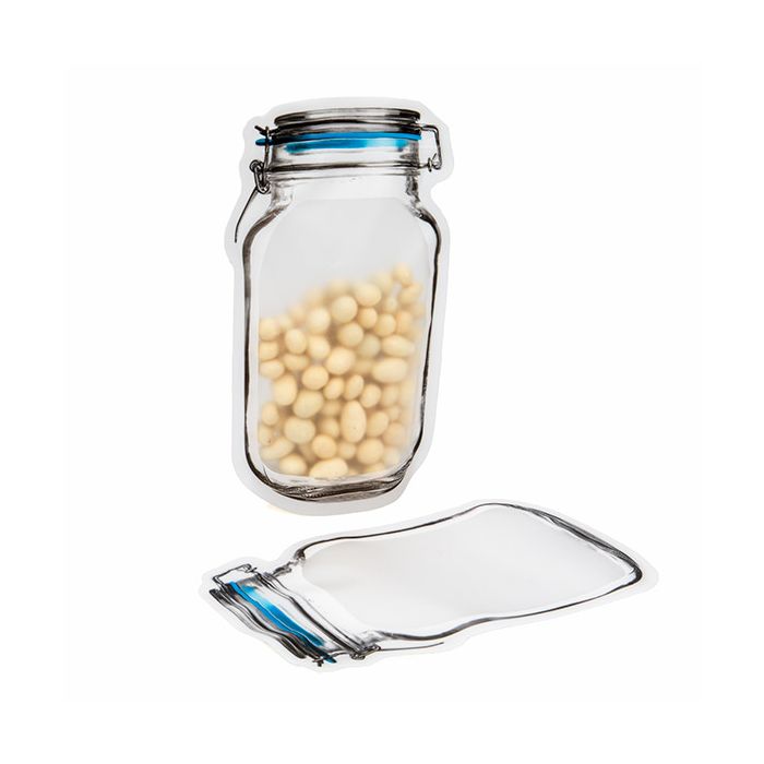 Sacchetto a forma di barattolo con coperchio 14,9x6,7x24,3cm (25 Pezzi) [JARLG]