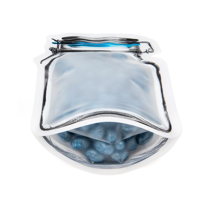 Sacchetto a forma di barattolo con coperchio 11,9x5,7x19,7cm (25 Pezzi) [JARMD]