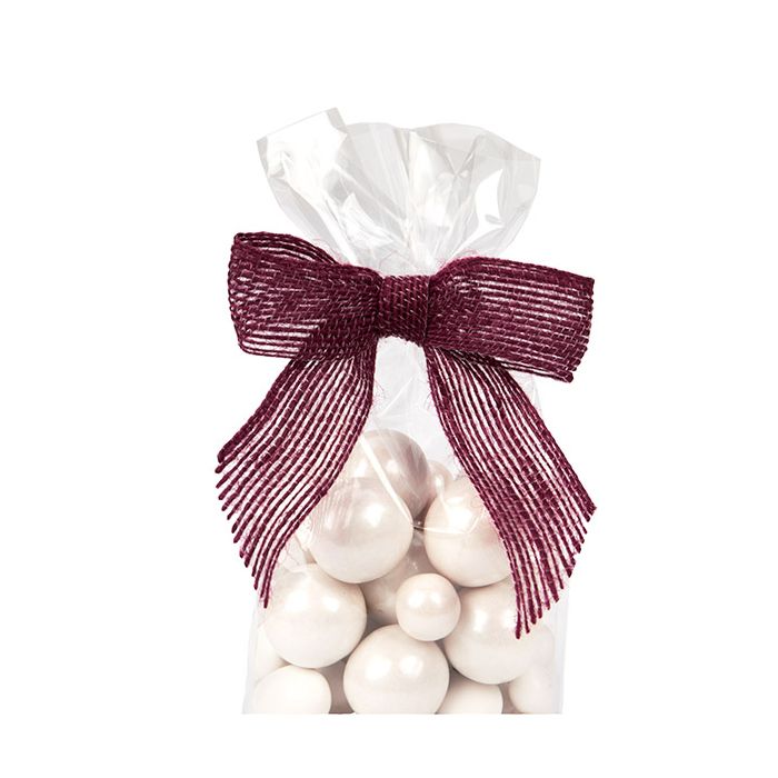 Fiocco pre-annodato Rosso iuta 8,9 cm (25 pezzi) [JBOWR]