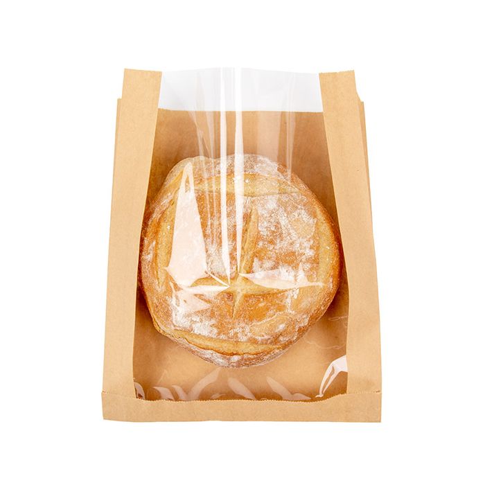 Sacchetti kraft 22,9x4,1x27,9 cm con soffietto (100 pz) [KBB4]