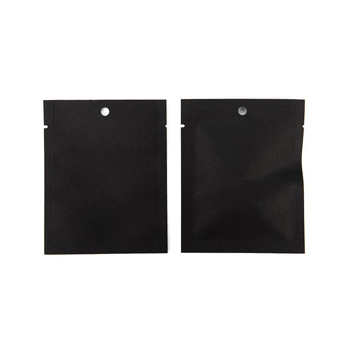 Sacchetti kraft nero ecologico 7,6x10,2 cm Sigillabile (100 pz) [KHS34BK]