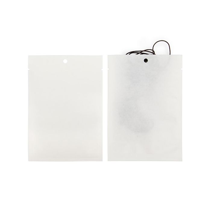 Sacchetti kraft bianche ecologico 10,2x15,2 cm Sigillabile (100 pz) [KHS46WK]