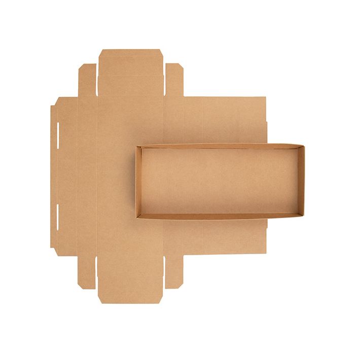 Scatole fondo in carta kraft 12,7x3,8x30,5 cm (25 pezzi) [KR12]
