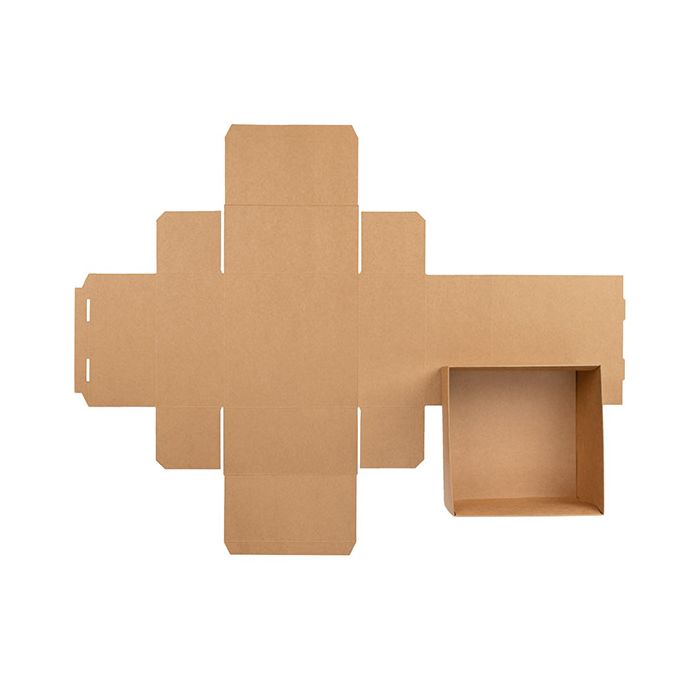Scatole fondo in carta kraft 15,2x7,6x15,2 cm (25 pezzi) [KR14]