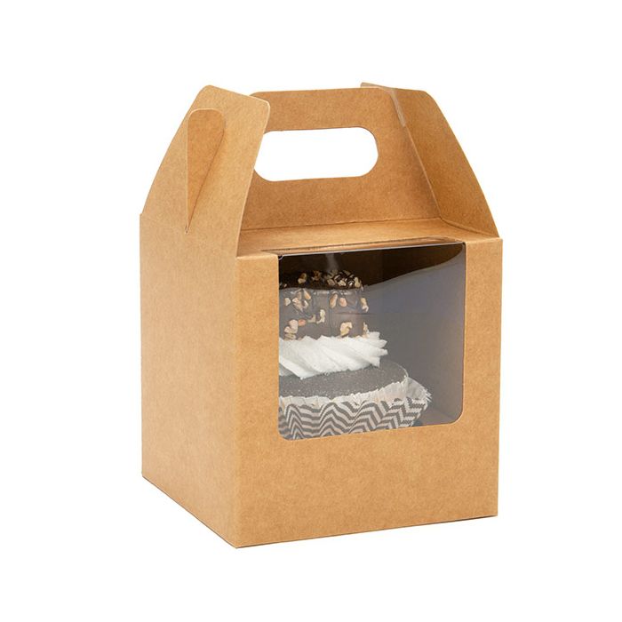 Scatola Kraft per dolci 10,2x10,2x10,2cm (100 set) [CBS57K]