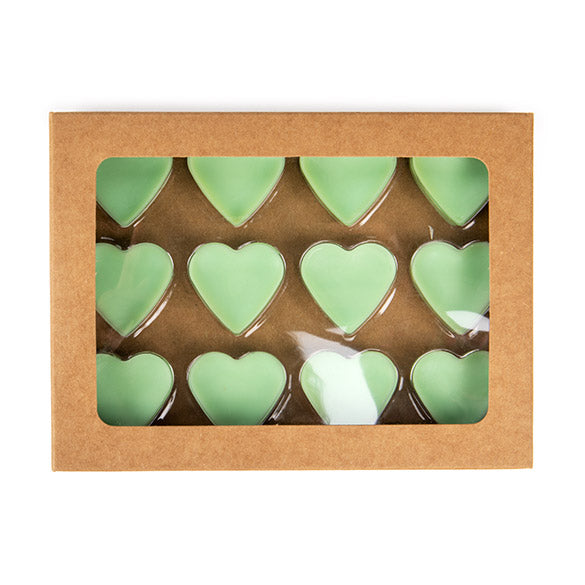Scatole in carta kraft per pasticceria artigianale, cuore Inserti 10.2x2.1x13.8 cm (25 pezzi) [CNDYH271]