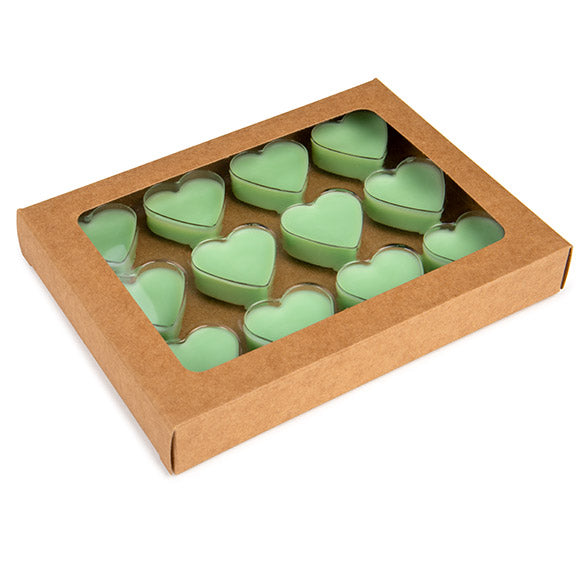 Scatole in carta kraft per pasticceria artigianale, cuore Inserti 10.2x2.1x13.8 cm (25 pezzi) [CNDYH271]