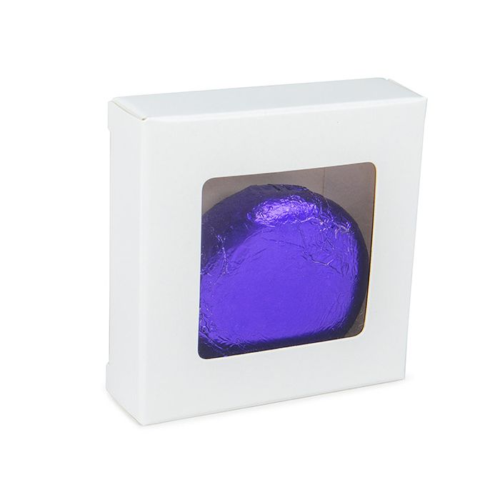 Scatola regalo bianca con finestra 7x2.1x6.8 cm (25 pezzi) [WKRGW319]