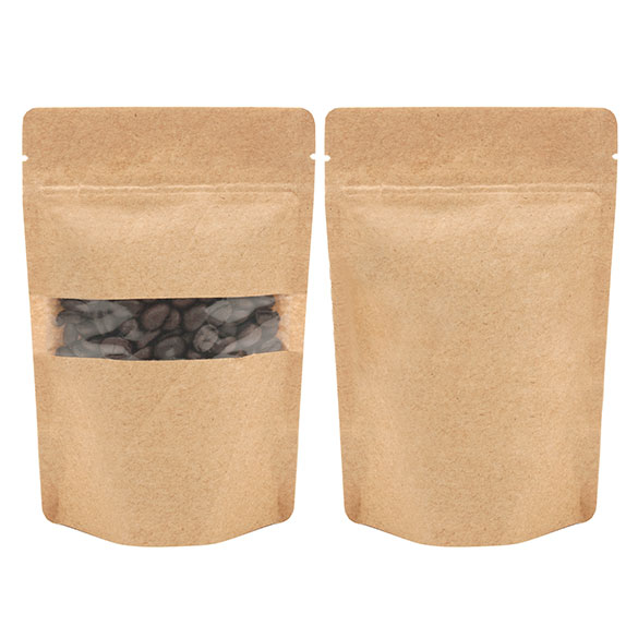 Buste doypack Kraft 10x6x15cm | 57 grammi (100 pezzi) [ZBGW2K]