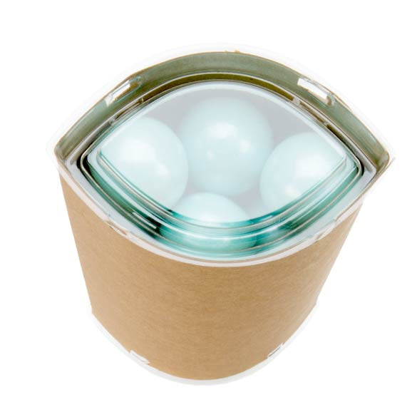 Kraft Gift Boxes oval 7.8x5.2x15.4cm (25 pieces) [KTES26]