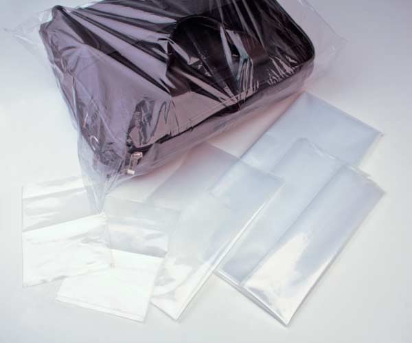 Sacchetto di plastica trasparente 7,6x25,4cm LDPE 40 microns (100 pezzi) [PE2310]