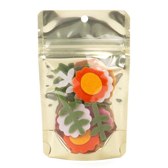 Buste doypack trasparenti/oro opaco 7.9x5.1x13cm | 28 grammi (100 pezzi) [ZBGMG1]