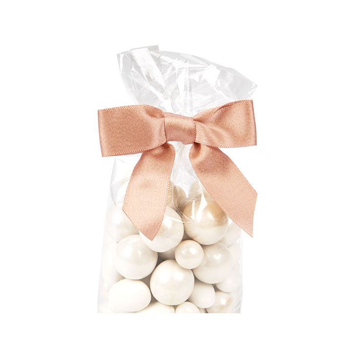 Fiocco pre-annodato Metallico rosa 8,9 cm (25 pezzi) [MBOWRS]