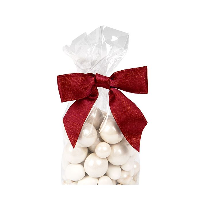 Fiocco pre-annodato Metallico scarlatto 8,9 cm (25 pezzi) [MBOWSC]