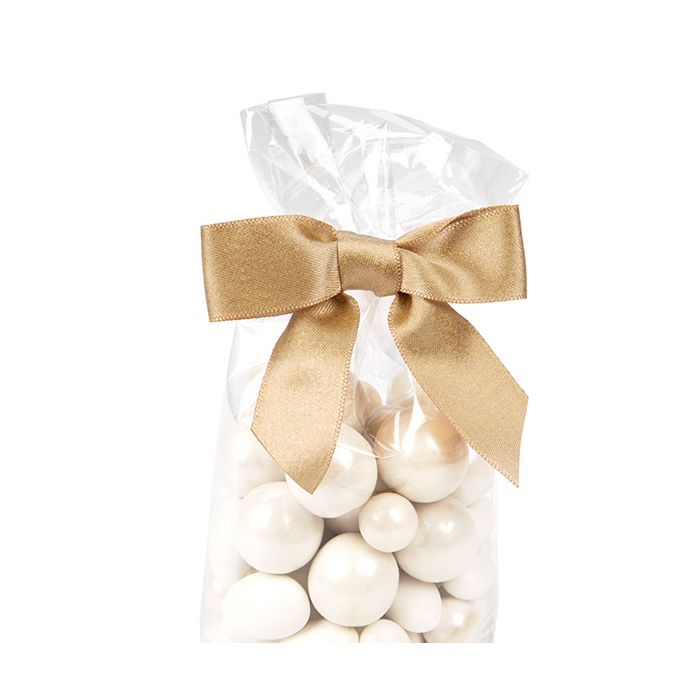 Fiocco pre-annodato Metallico grigio 8,9 cm (25 pezzi) [MBOWT]