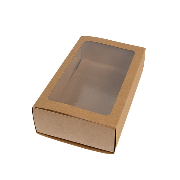 Scatole carta due pezzi kraft 21x12,7x5,7cm (25 pz) [MBS10K]