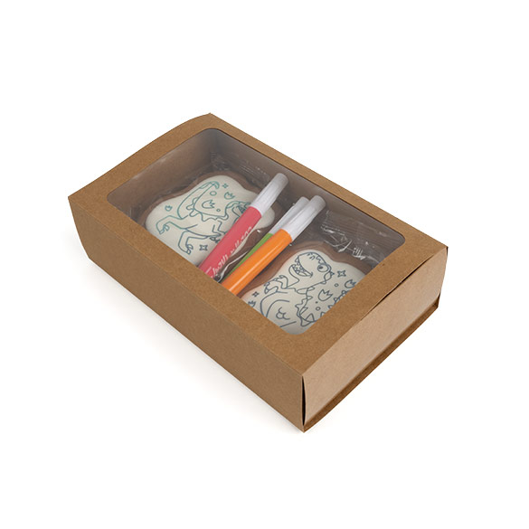 Scatole carta due pezzi kraft 21x12,7x5,7cm (25 pz) [MBS10K]