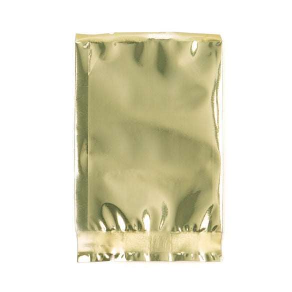 Sacchetto di plastica trasparente Oro 5x7.5cm metallizzato termosaldabile (100 pezzi) [SMB23SG]