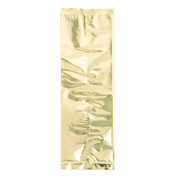 Sacchetto di plastica trasparente Oro 10.2x30.5cm metallizzato termosaldabile (100 pezzi) [SMB412G]