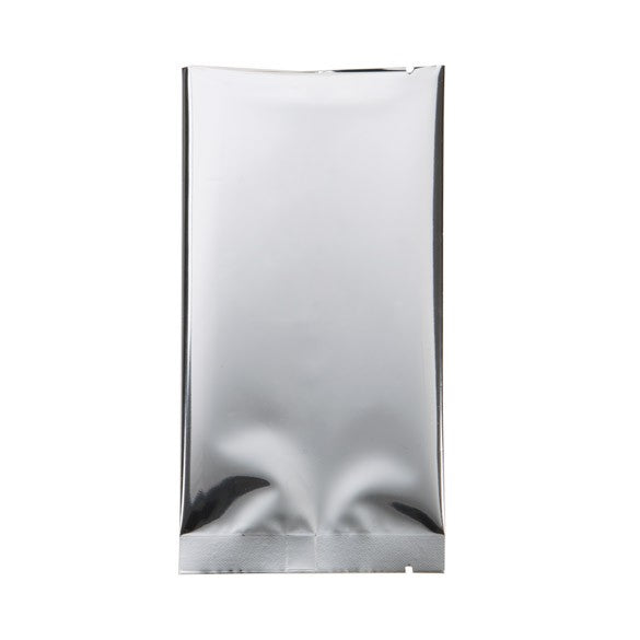 Sacchetto di plastica color argento 7,5x14cm metallizzato termosaldabile (100 pezzi) [SVP35HS]
