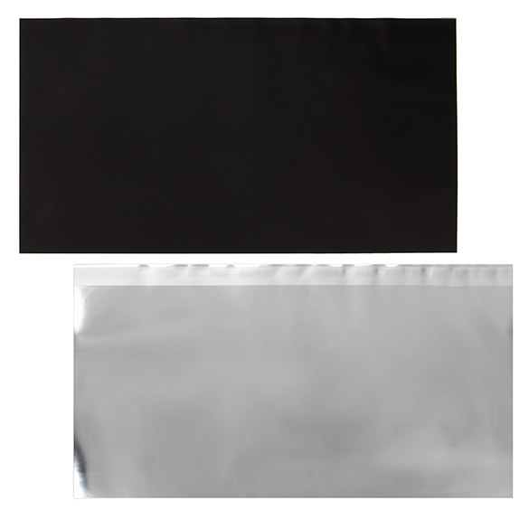 Fogli di pellicola Metallico opaco nero 17,8x33 cm (25 pezzi) [MT2MB]