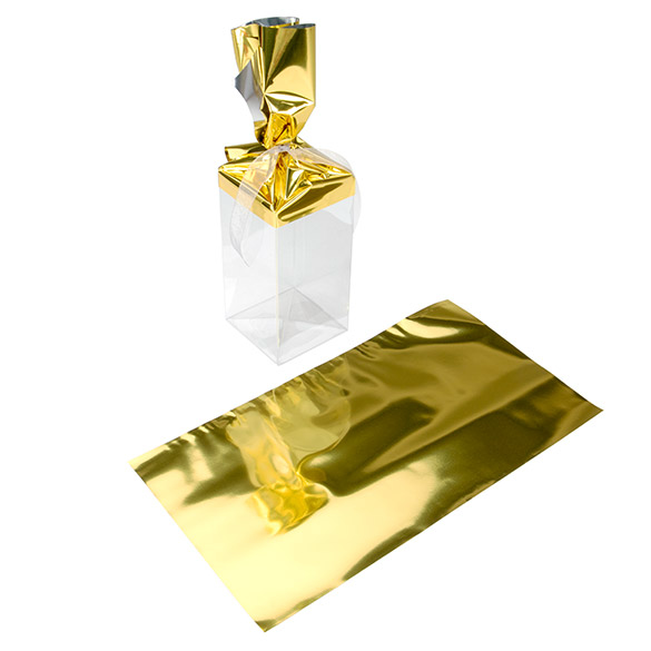 Fogli di pellicola Metallico oro 17,8x33 cm (25 pezzi) [MT2G]