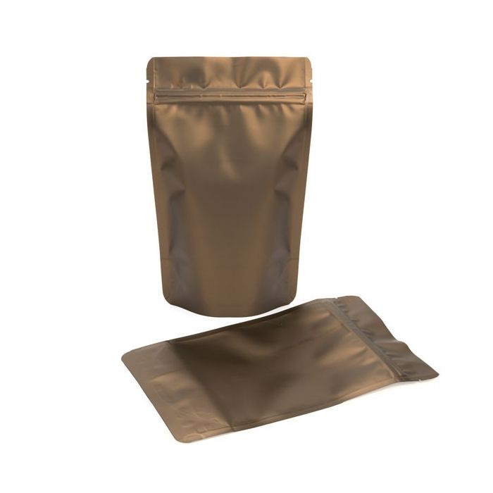 Buste doypack color bronzo 13x7x20.5cm | 113 grammi (100 pezzi) [ZBGM3BZ]