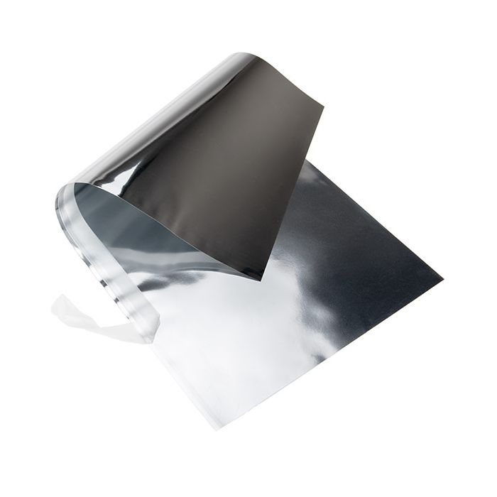 Fogli di pellicola Metallico argento 17,8x33 cm (25 pezzi) [MT2S]