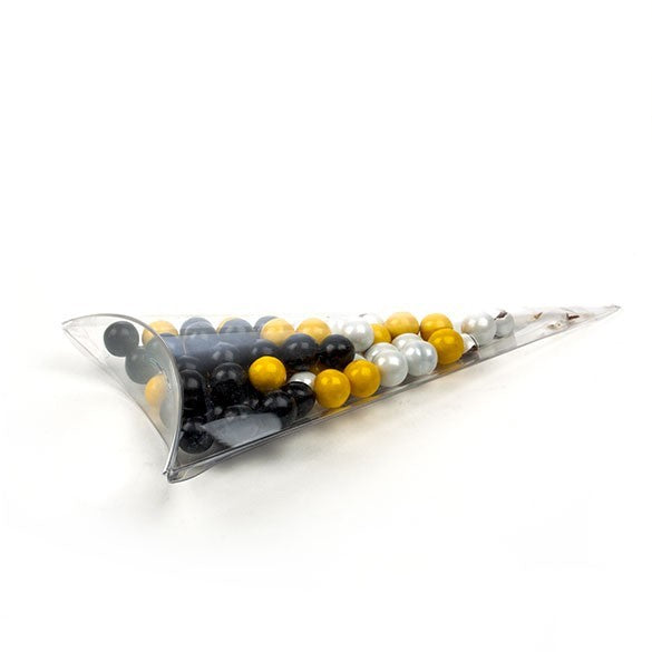 Scatola trasparente a forma di cono 8.9x16.5cm (25 pezzi) [FS286]