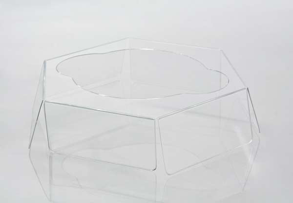 Scatola Cupcake a forma di fiore per 1 cupcake 9.5x9.5x10.2cm (100 Pezzi) [CBS212]