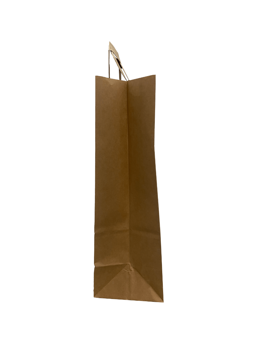 Shopper di carta 26x17x25cm Kraft marrone 70 g/qm (50 pezzi) [PADB2625]