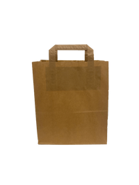 Paper Carrier Bags 22x10x28cm Brown Kraft 70 g/qm