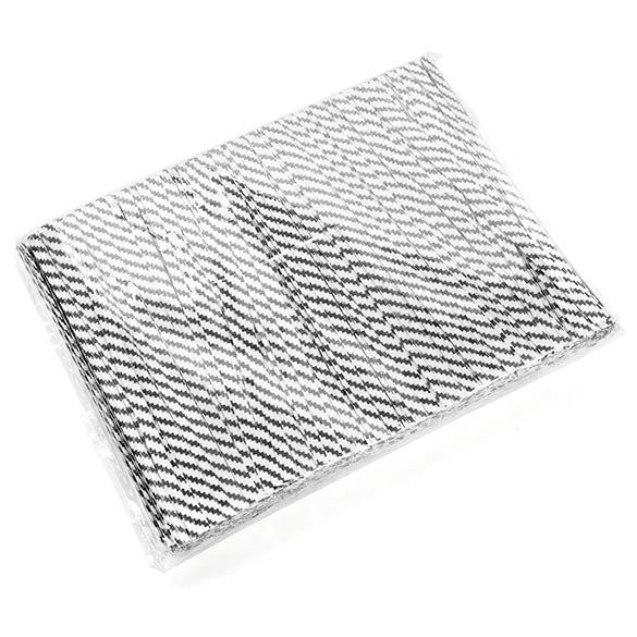 Fascette 10.2x0.4cm carta bianca/nera a strisce (1.000 pezzi) [TT4WKS]
