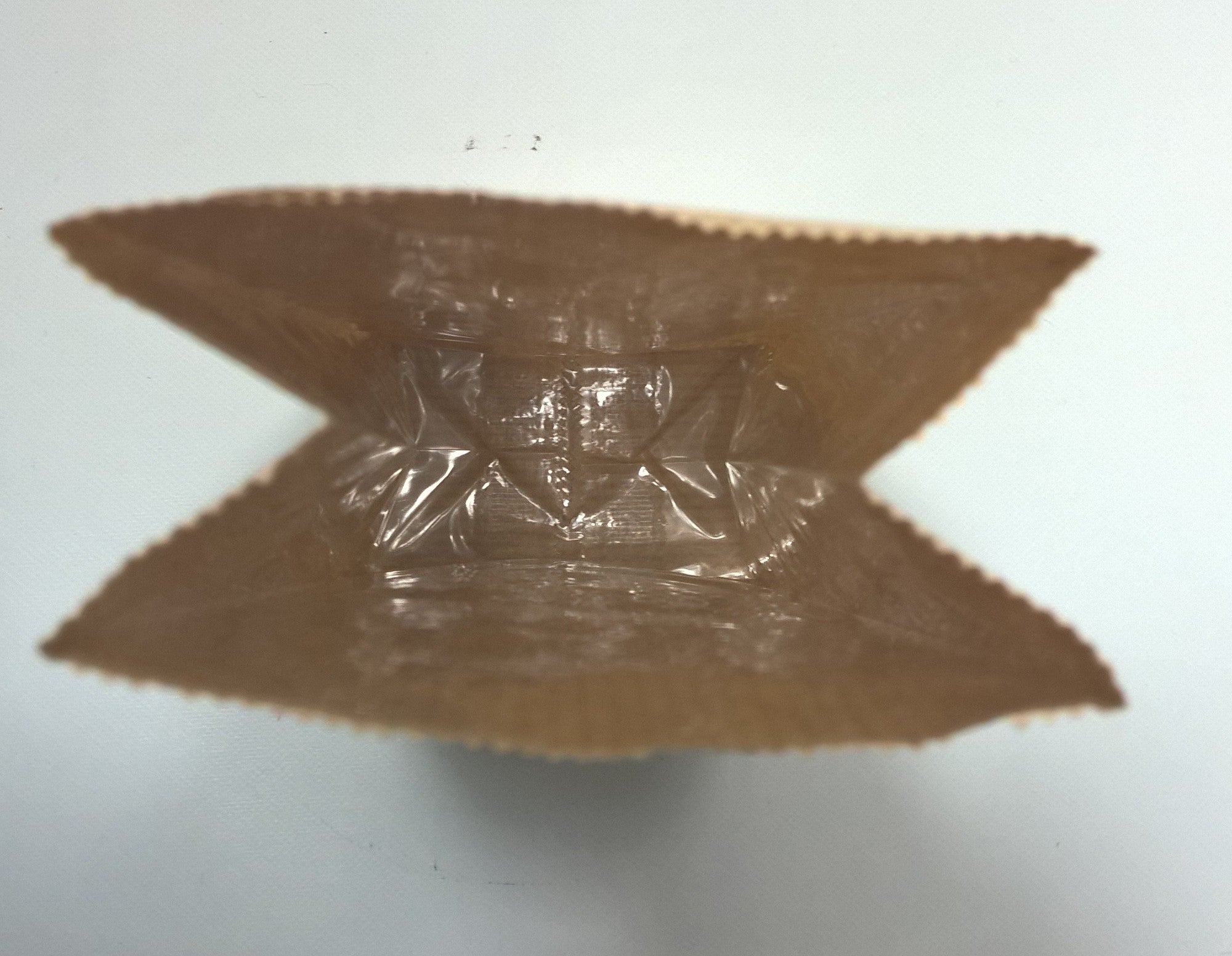 Sacchetti SOS Kraft marroni 10.5x6.5x27.5cm 70 g/m² foderati con 30 micron OPP Foil e finestra trasparente | 500 grammi (100 pezzi) [PAB1015]