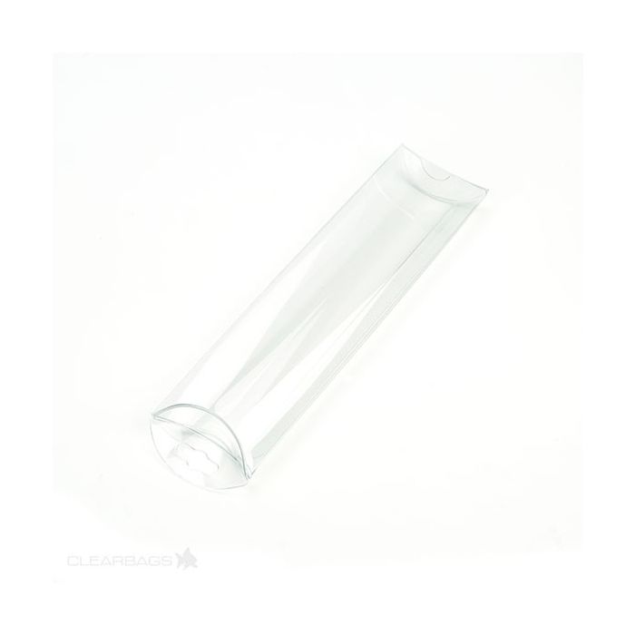 Piccole scatole berlingot trasparenti 5.1x1.9x17.8cm (con foro opzionale) (25 pezzi) [PB101]