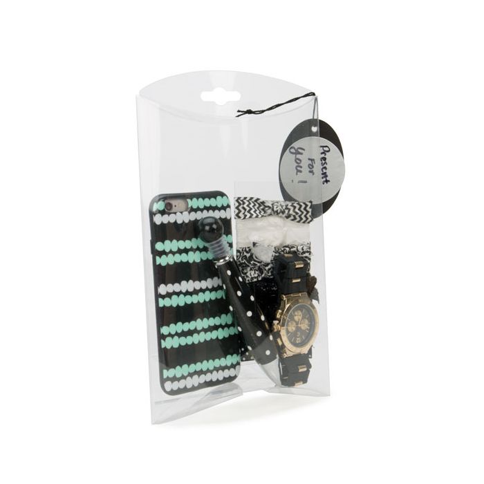 Piccole scatole berlingot trasparenti 14.5x4x22.5cm (25 pezzi) [PB109]