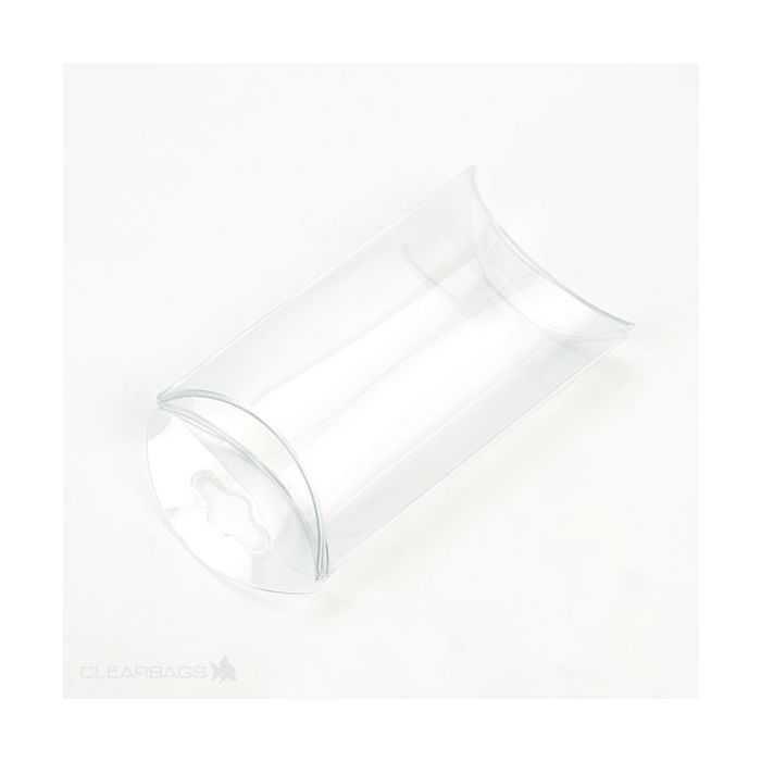 Piccole scatole berlingot trasparenti 5.1x1.9x7.6cm (con foro opzionale) (25 pezzi) [PB75]