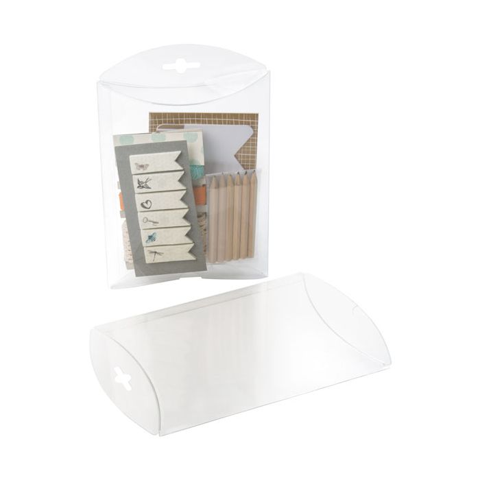 Piccole scatole berlingot trasparenti 15,2x3,8x20,3cm (25 pezzi) [PB79]