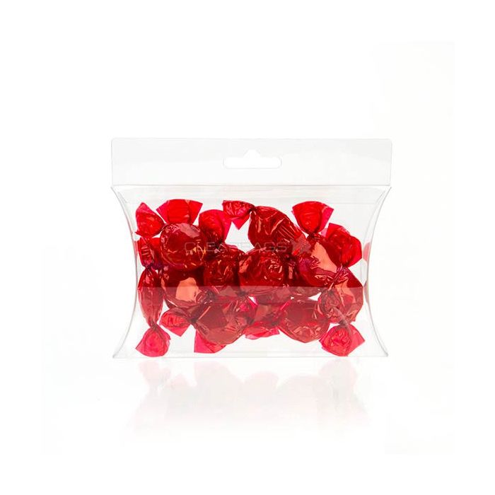 Piccole scatole berlingot trasparenti 10x3x15cm (con foro opzionale) (25 pezzi) [PBSH77]