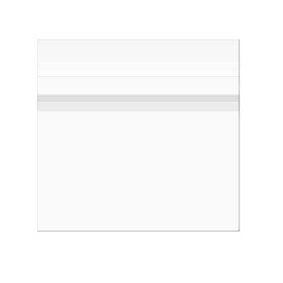 Sacchetto di plastica trasparente 18.4x13cm con chiusura adesiva (100 pezzi) [B5SPC]
