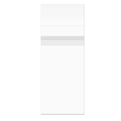 Sacchetto di plastica trasparente 11x24.3cm Premium con chiusura di protezione (100 pezzi) [PR49]